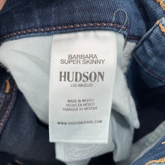 HUDSON DENIM NWT Barbara Super Skinny Denim Jean in Inty // 00 - Picture 11 of 12